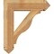 Ekena Millwork Funston Arts and Crafts Rough Sawn Bracket w/ Offset Brace, Western Red Cedar, 8"W x 28"D x 32"H BKT0806X28X32FST03RWR - alternate 4